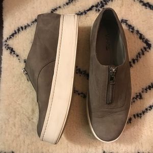 Vince platform sneakers with zipper